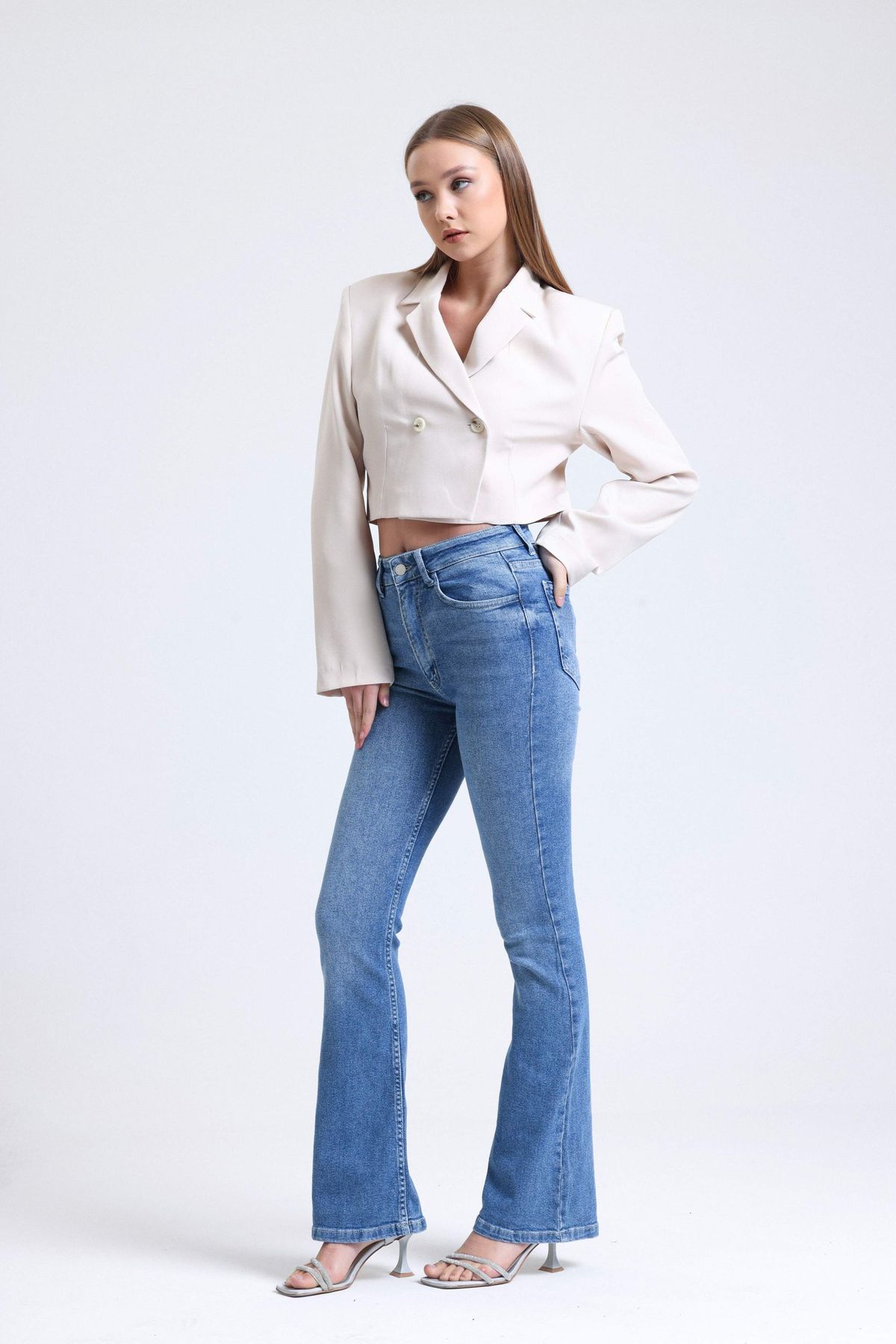 High Waist Flare Jeans