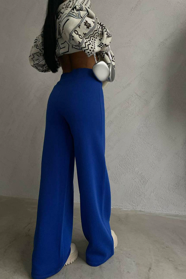High Waist Ribbed Sweatpant Trousers 3