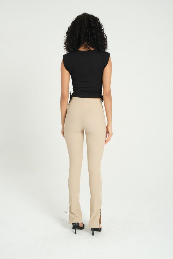 High Waist Slit Flare Leggings 3