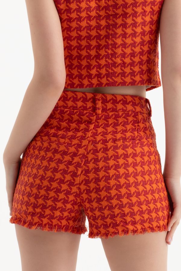 Tweed High Waist Shorts 2