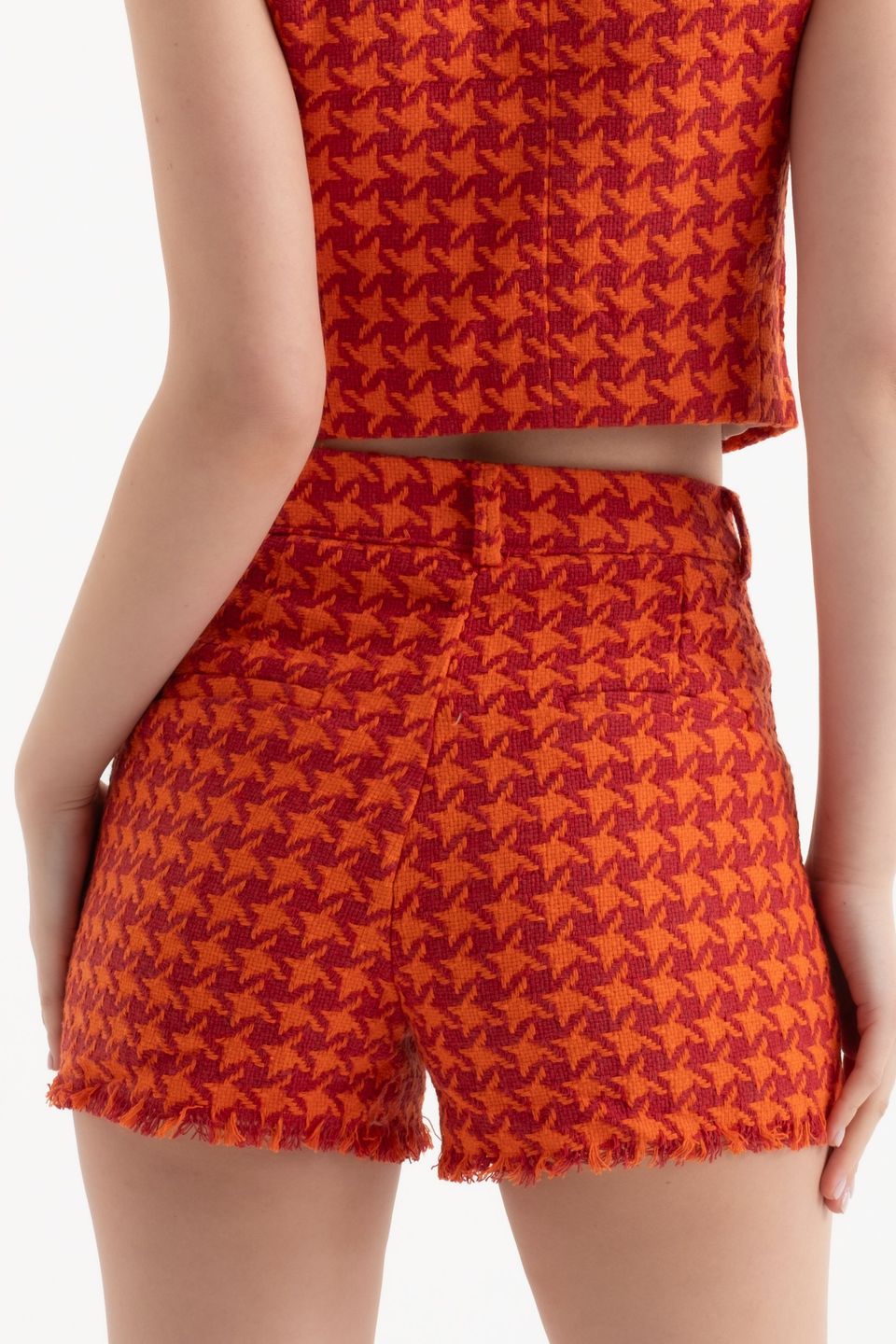 Tweed High Waist Shorts