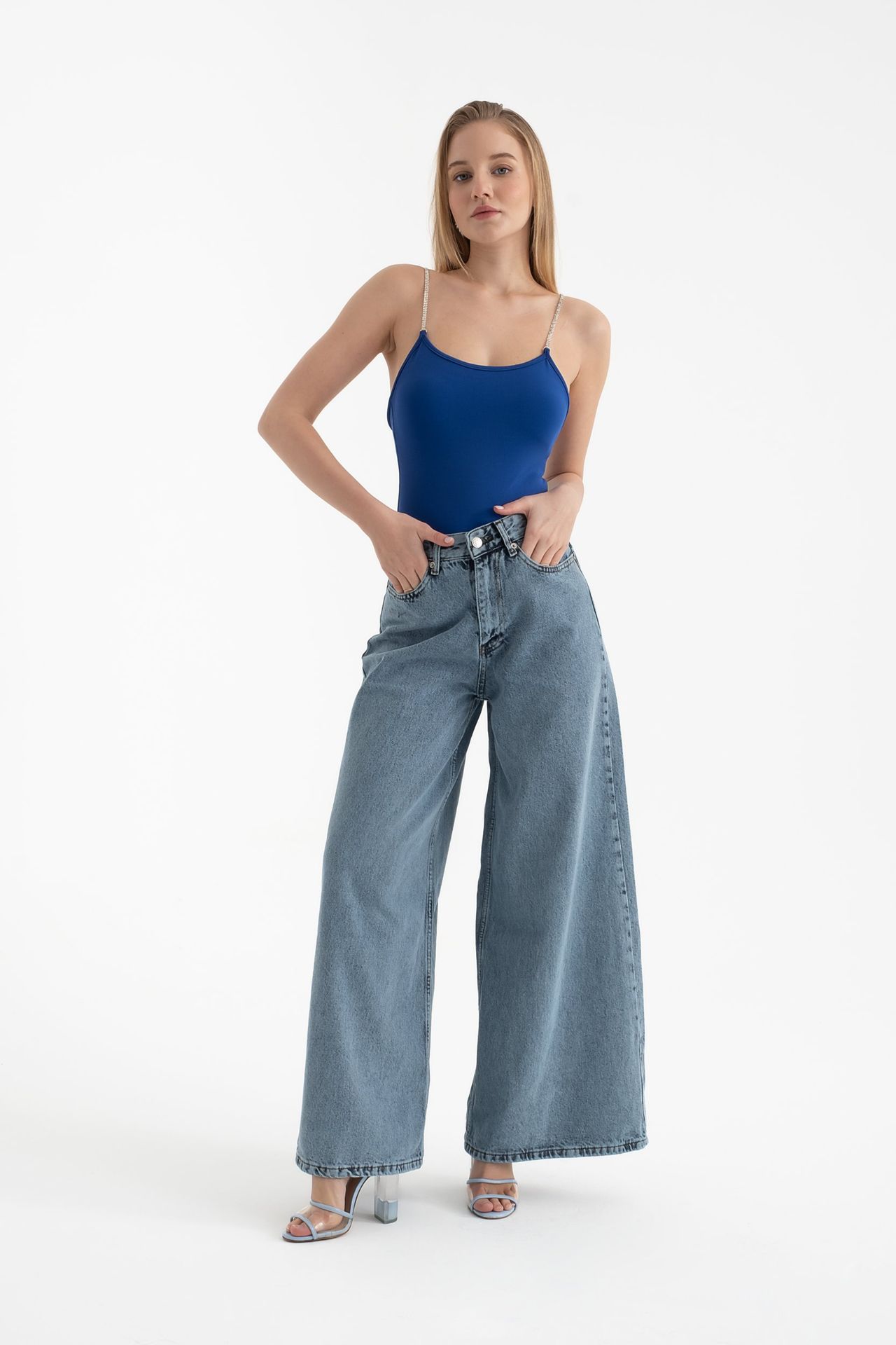 High Waist Wide Leg Jeans