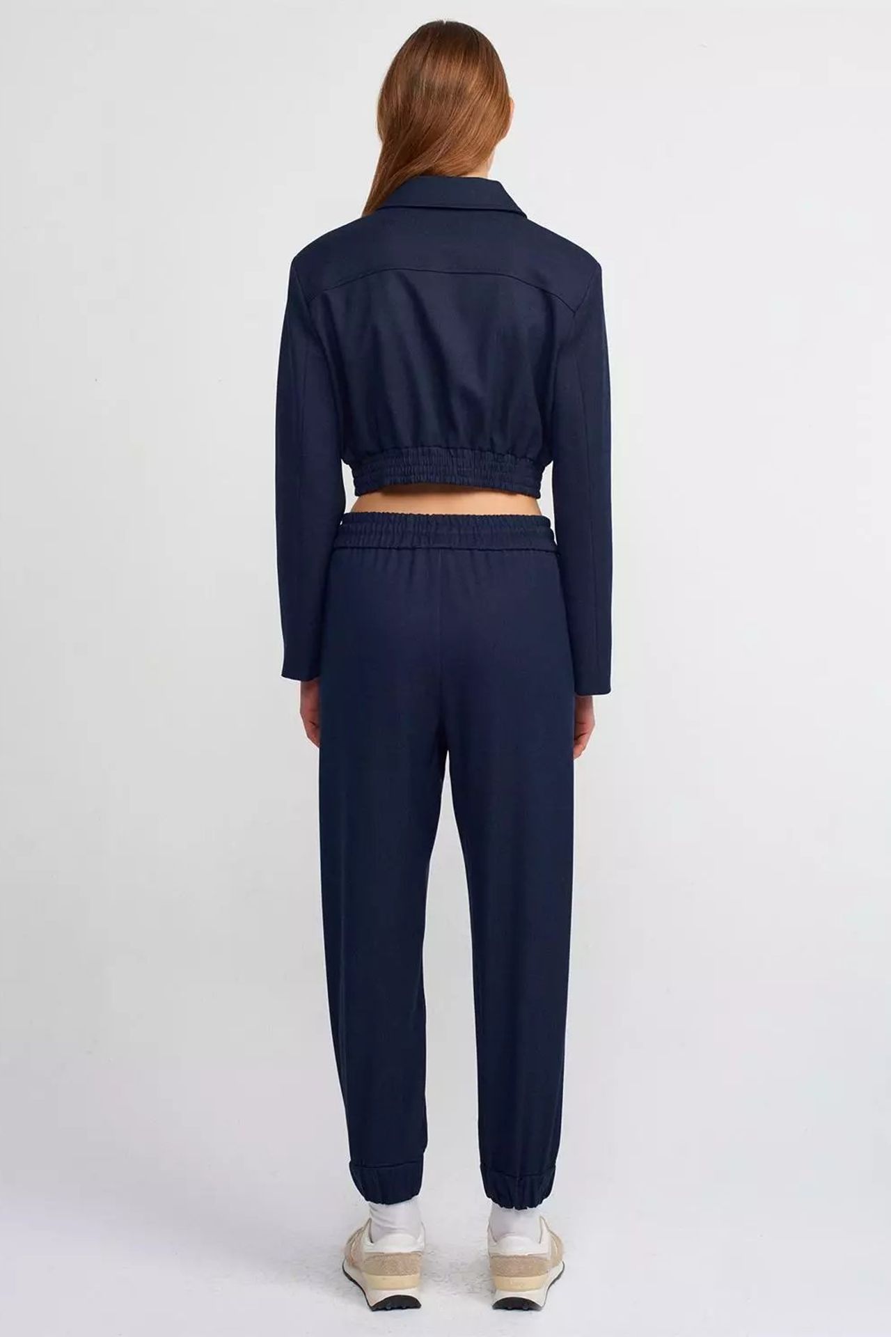Mid Rise Drawstring Jogger Trousers