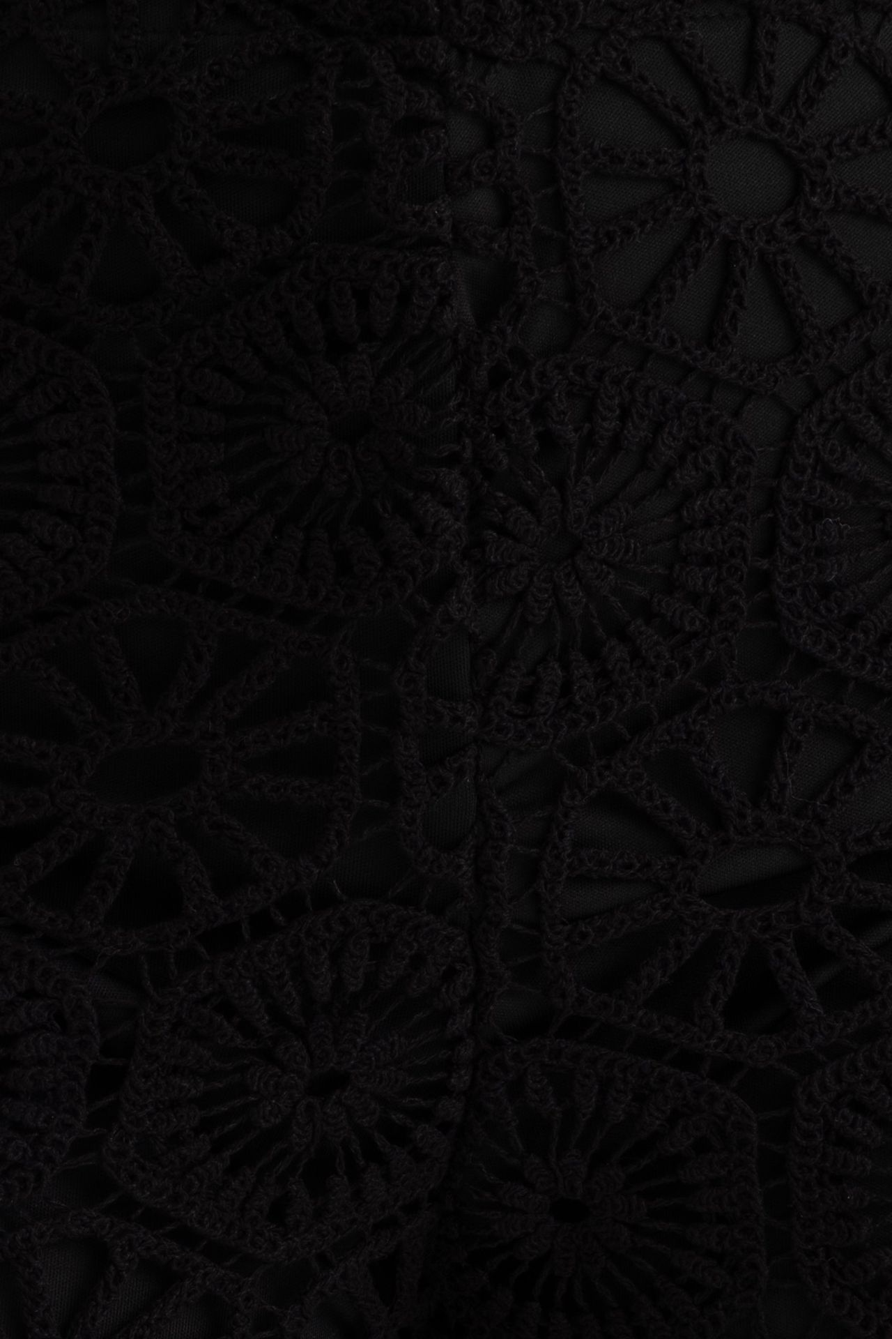 Lace Crochet High Waist Trousers
