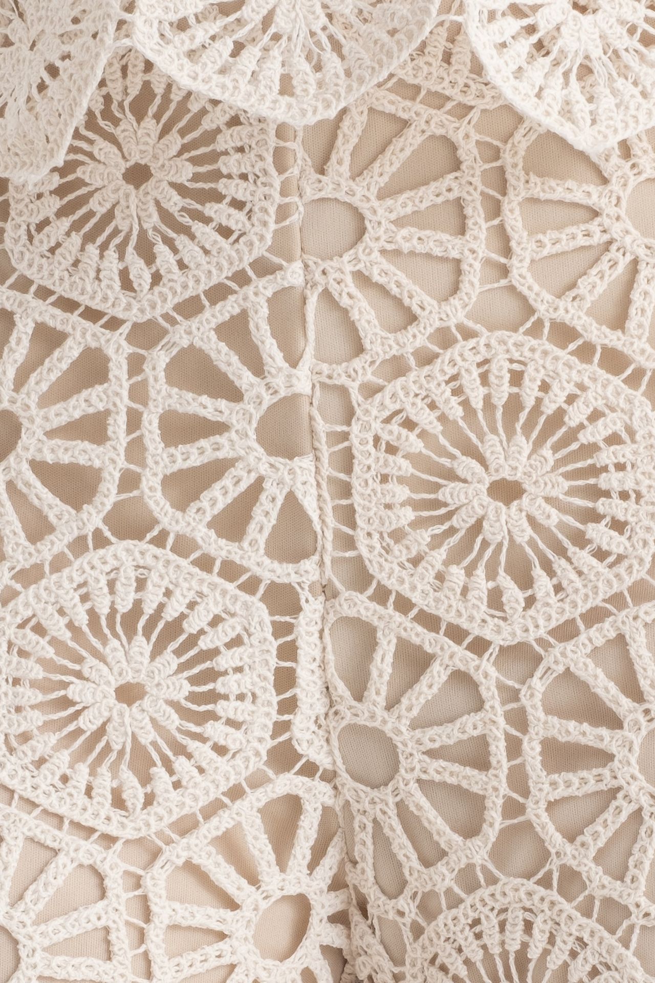 Lace Crochet High Waist Trousers