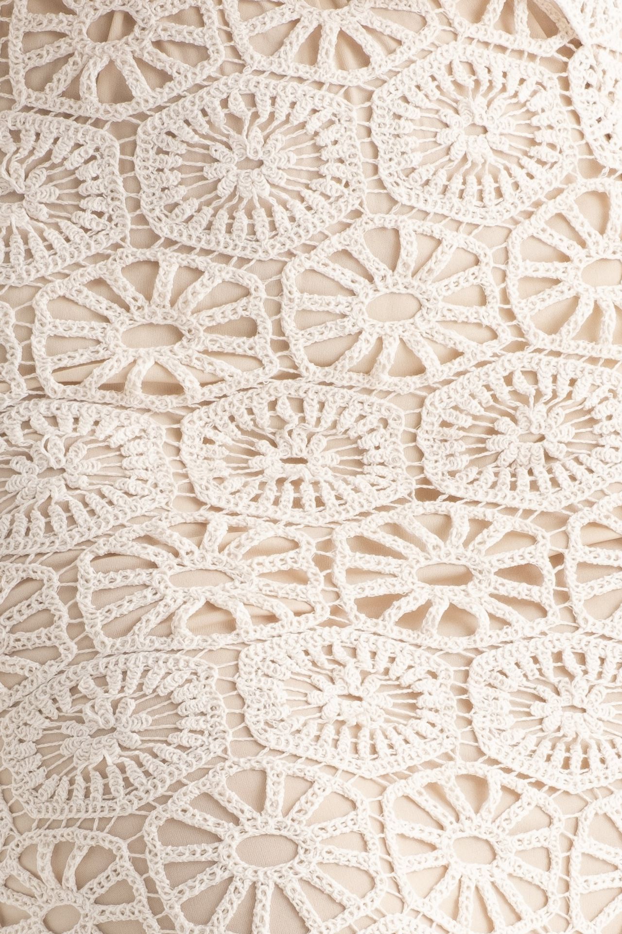 Lace Crochet Mid Rise Skirt