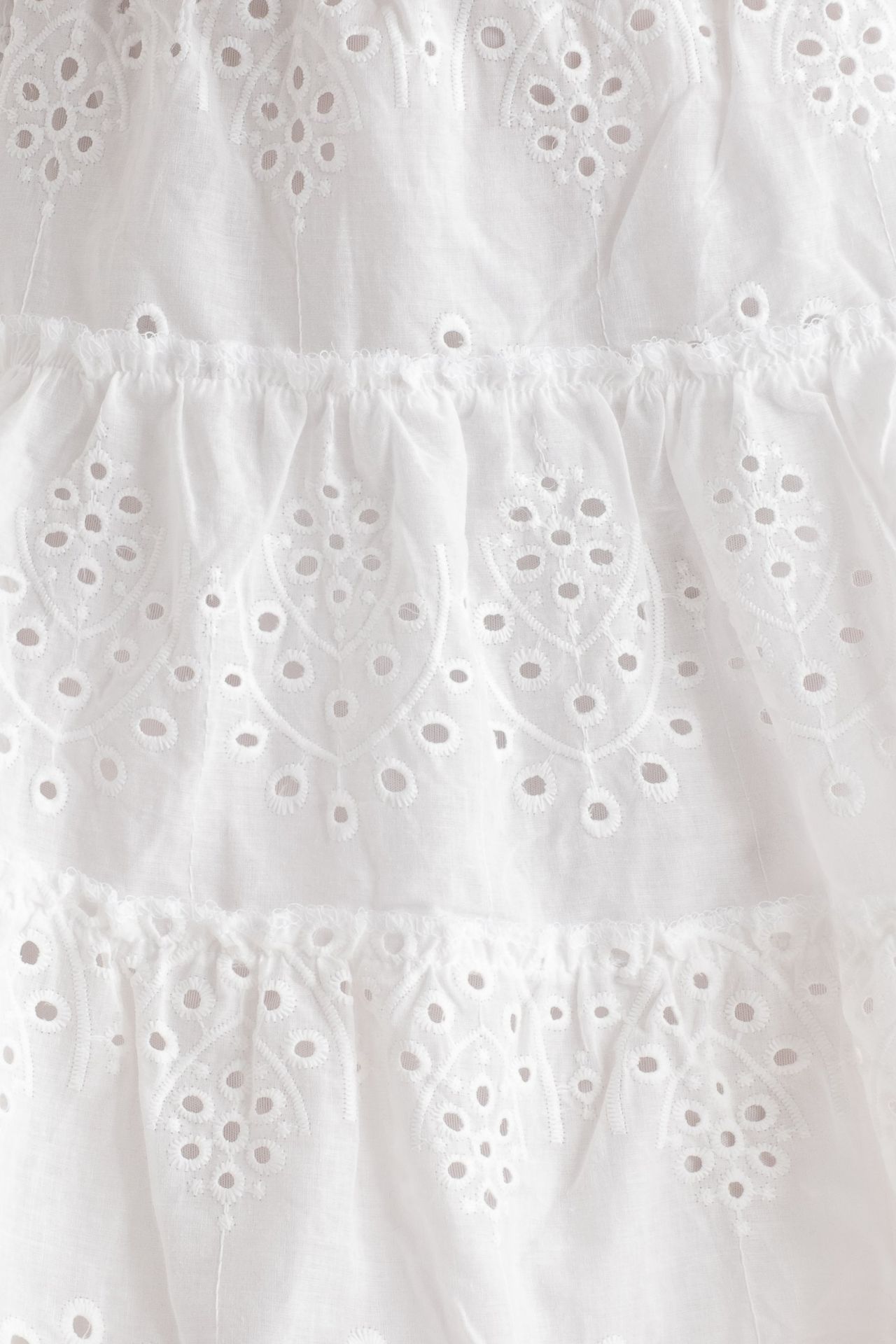 Embroidered High Waist Mini Skirt