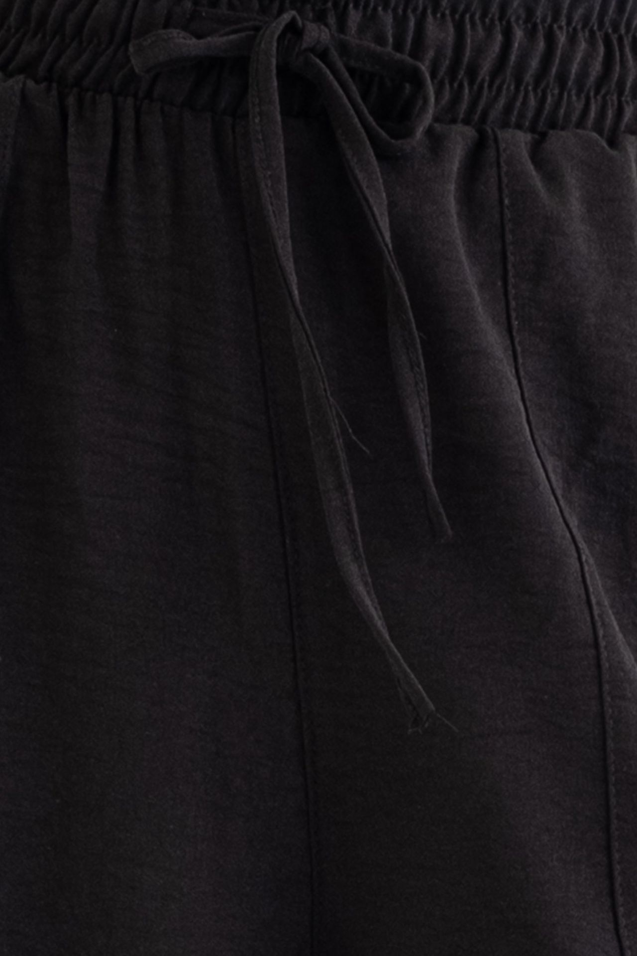 High Waist Drawstring Baggy Trousers