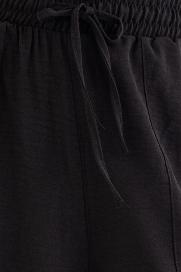 High Waist Drawstring Baggy Trousers 4