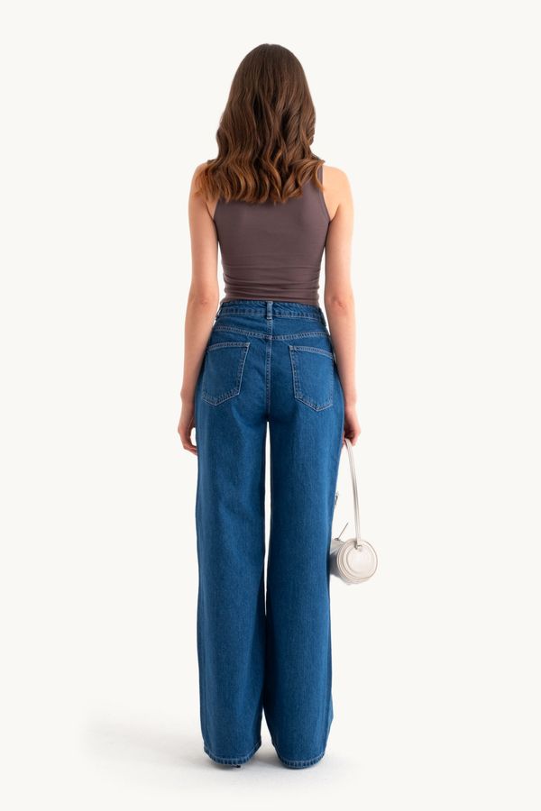 High Waist Wide Leg Jeans 4