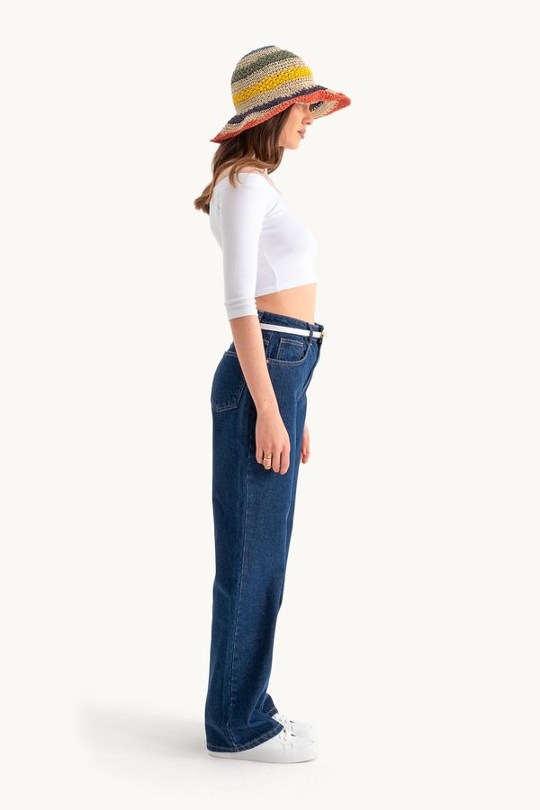 High Waist Wide Leg Jeans 4