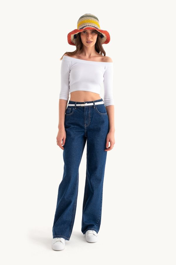 High Waist Wide Leg Jeans 3