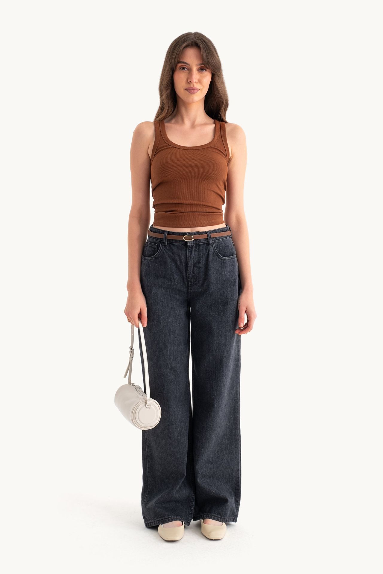 High Waist Wide Leg Jeans