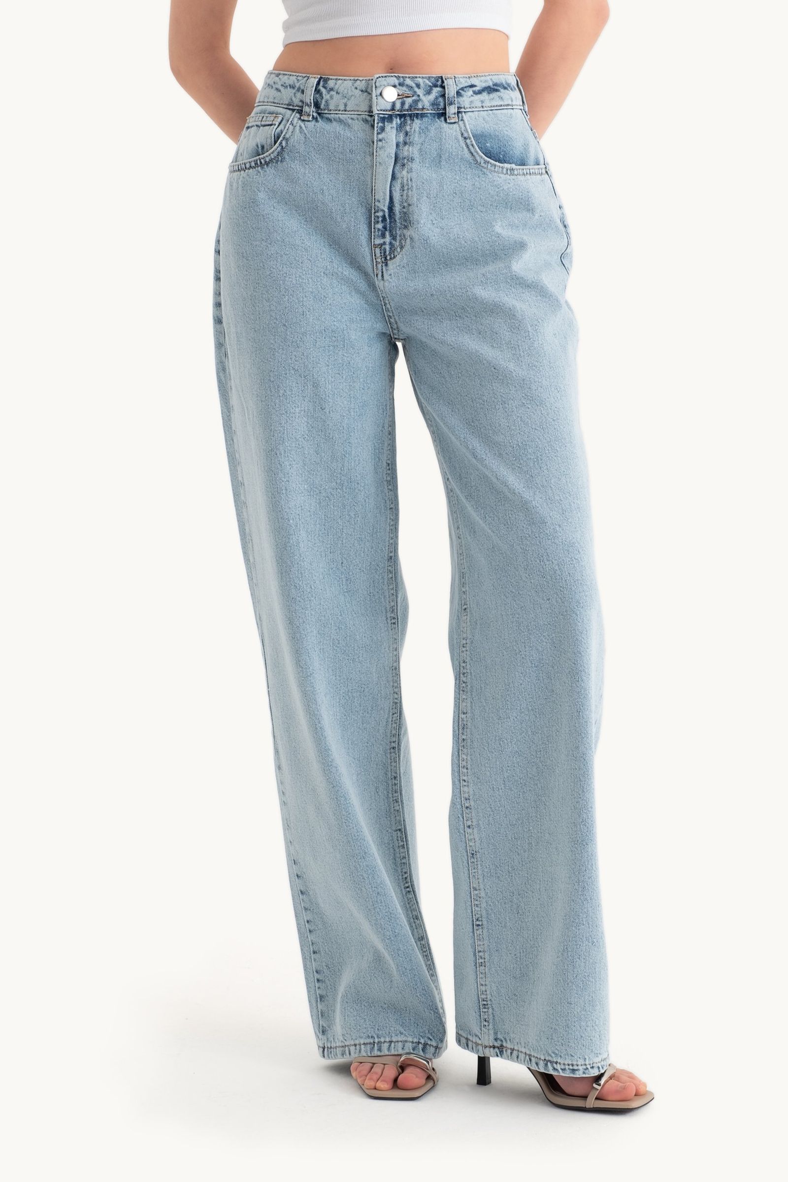 High Waist Wide Leg Jeans