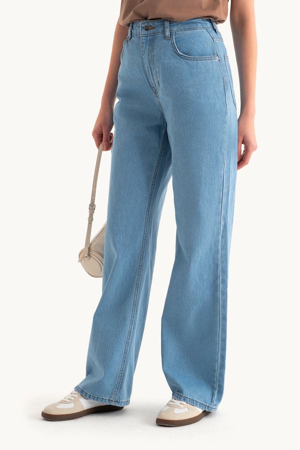Yüksek Bel Düz Paça Jean 1