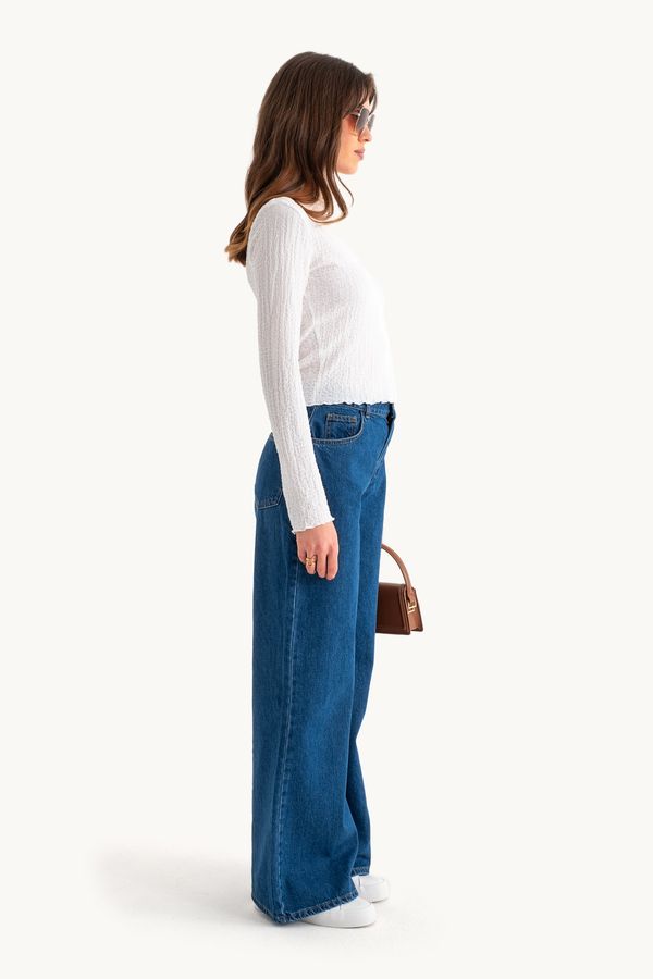 High Waist Super Wide Leg Jeans 4
