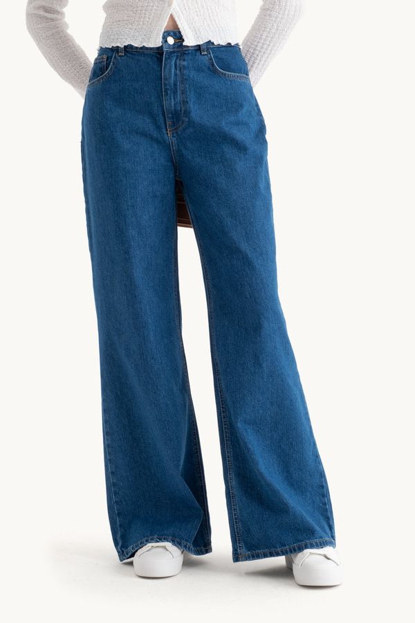 High Waist Super Wide Leg Jeans 1