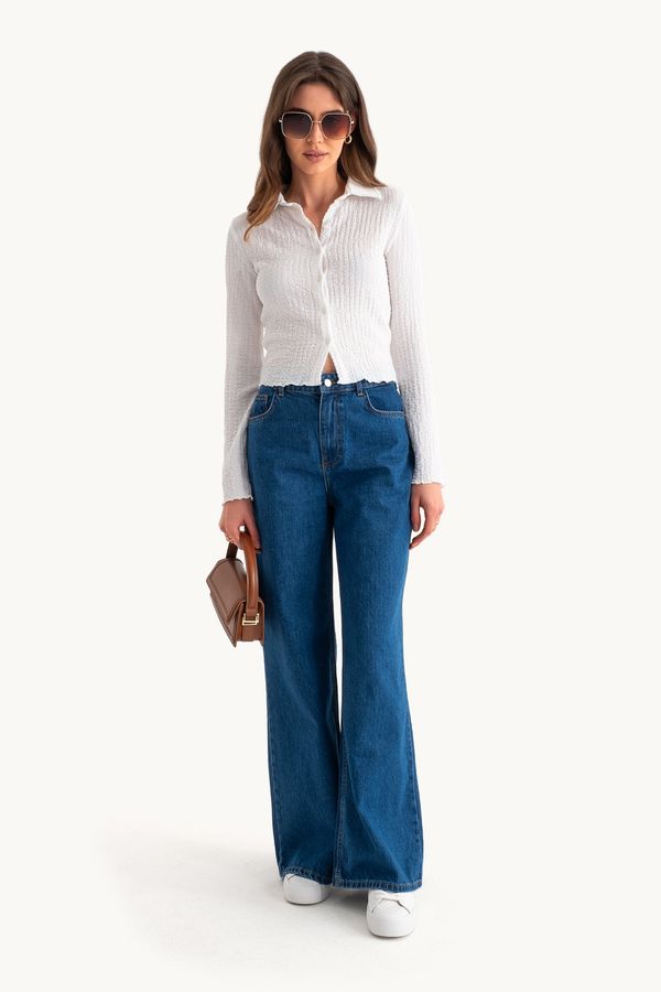 High Waist Super Wide Leg Jeans 3