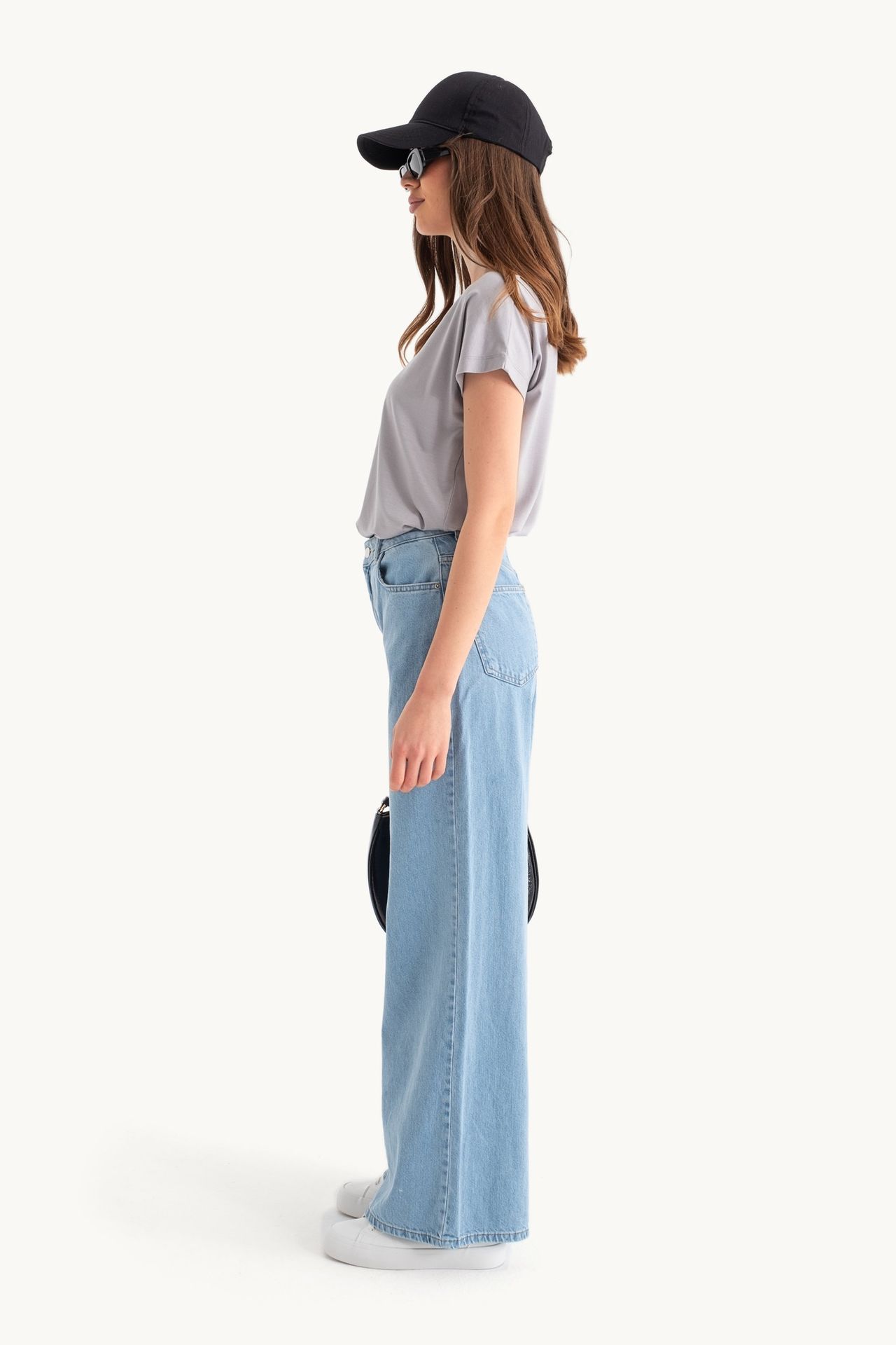 High Waist Super Wide Leg Jeans