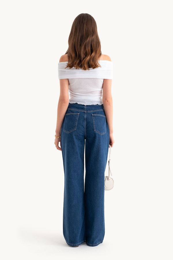 High Waist Super Wide Leg Jeans 4