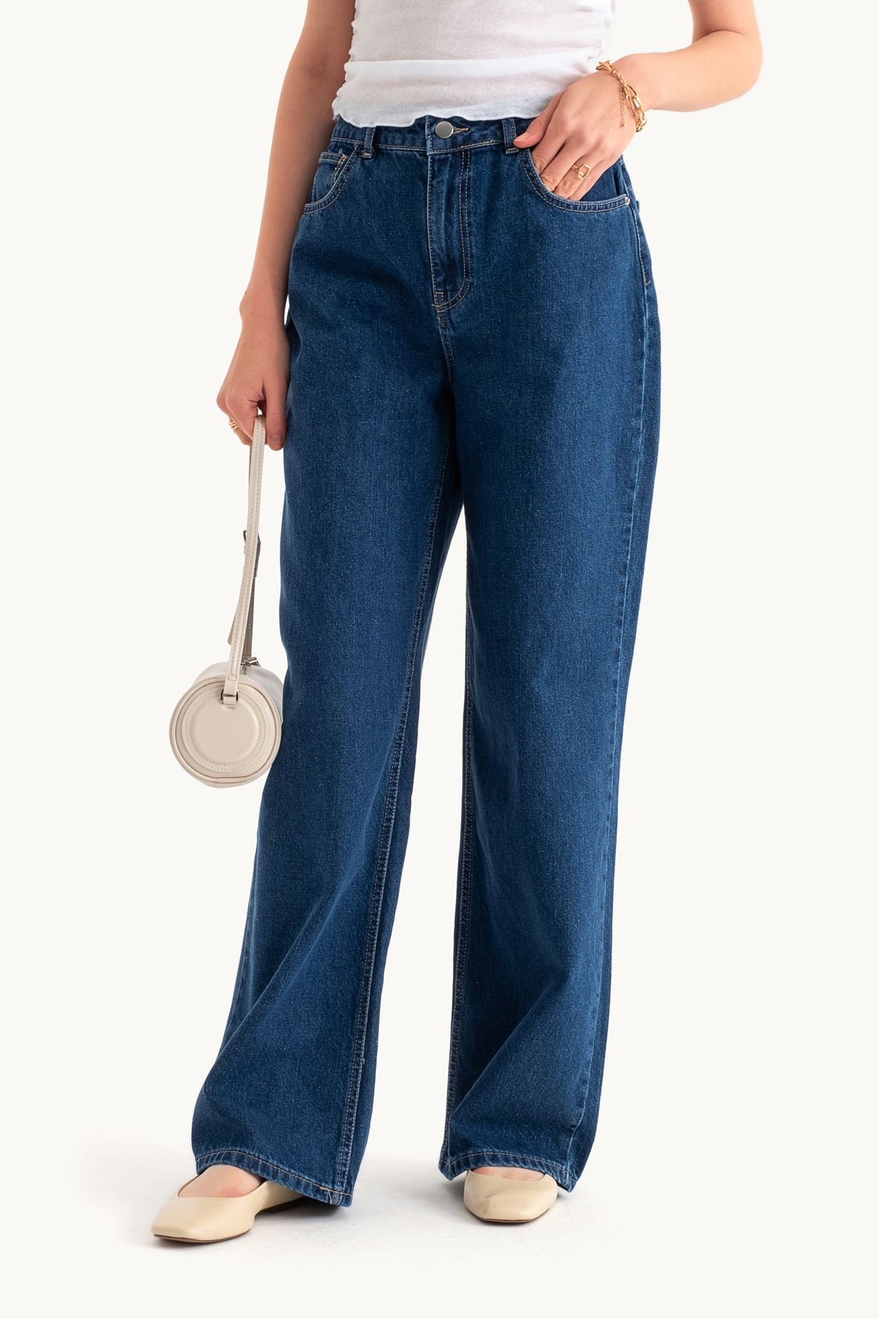 High Waist Super Wide Leg Jeans