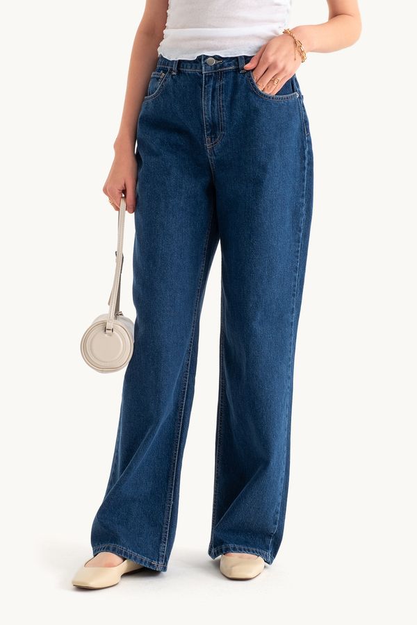 High Waist Super Wide Leg Jeans 1