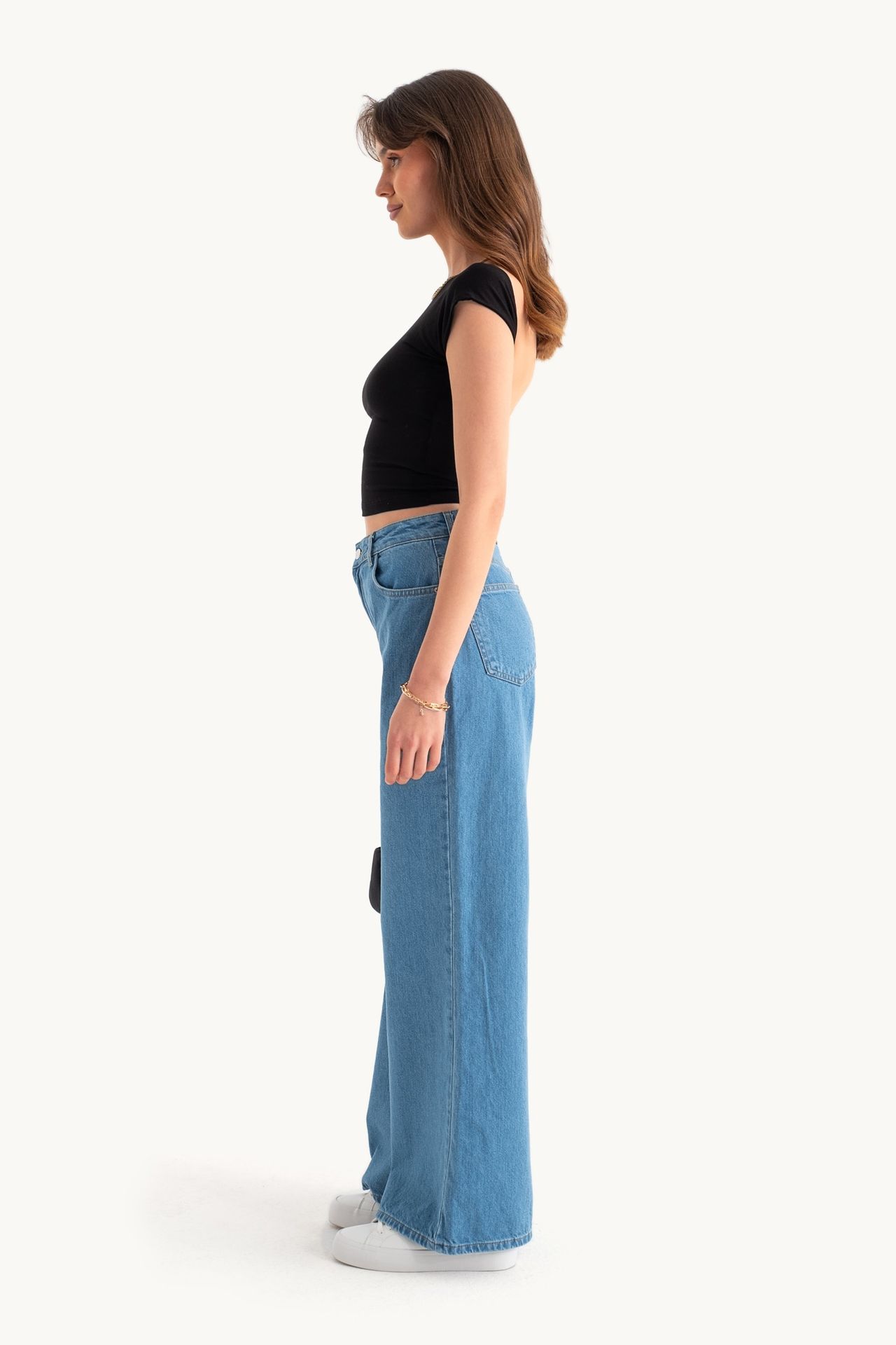 High Waist Super Wide Leg Jeans