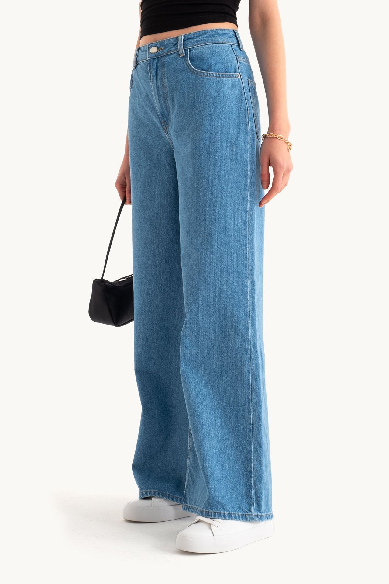 High Waist Super Wide Leg Jeans