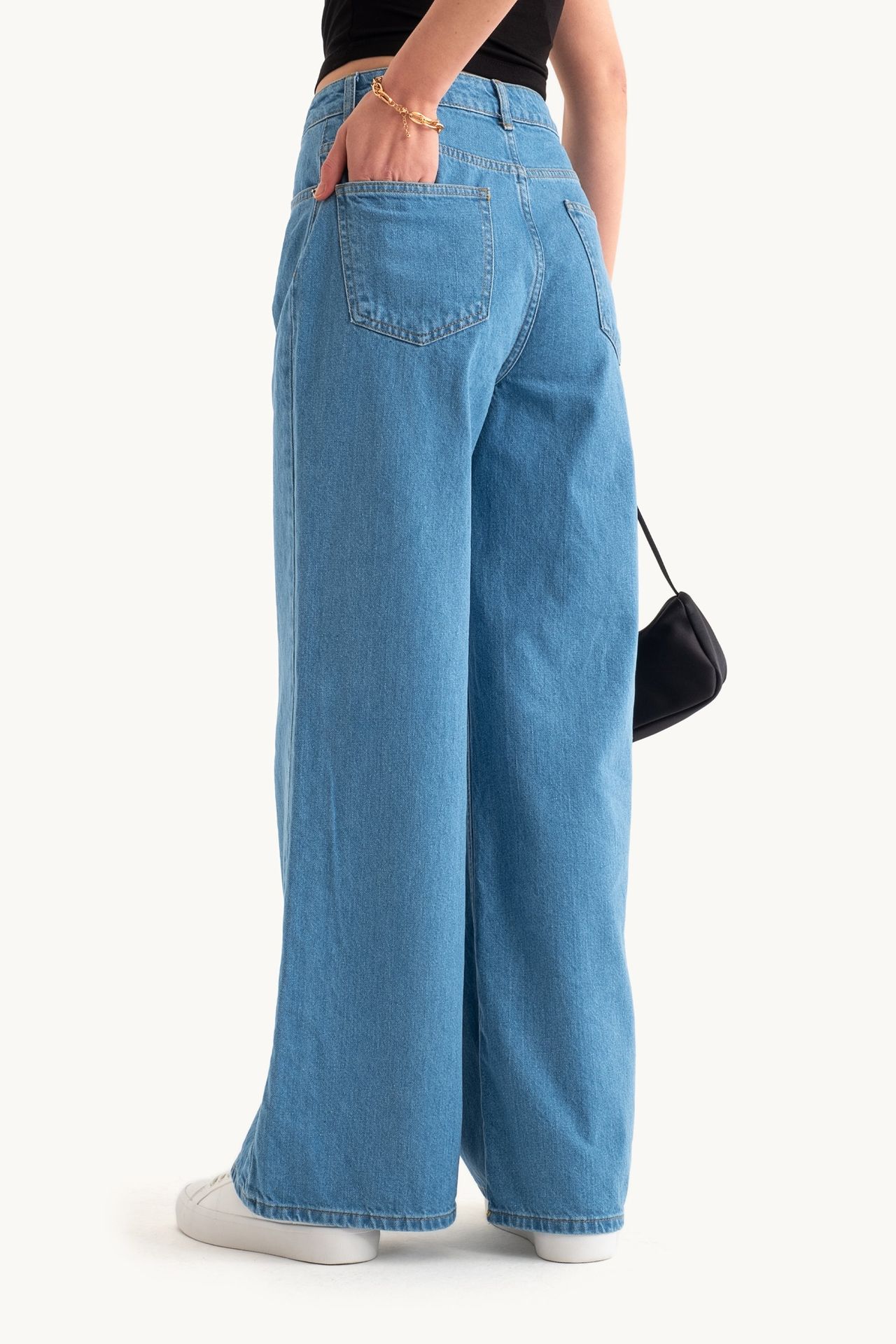 High Waist Super Wide Leg Jeans