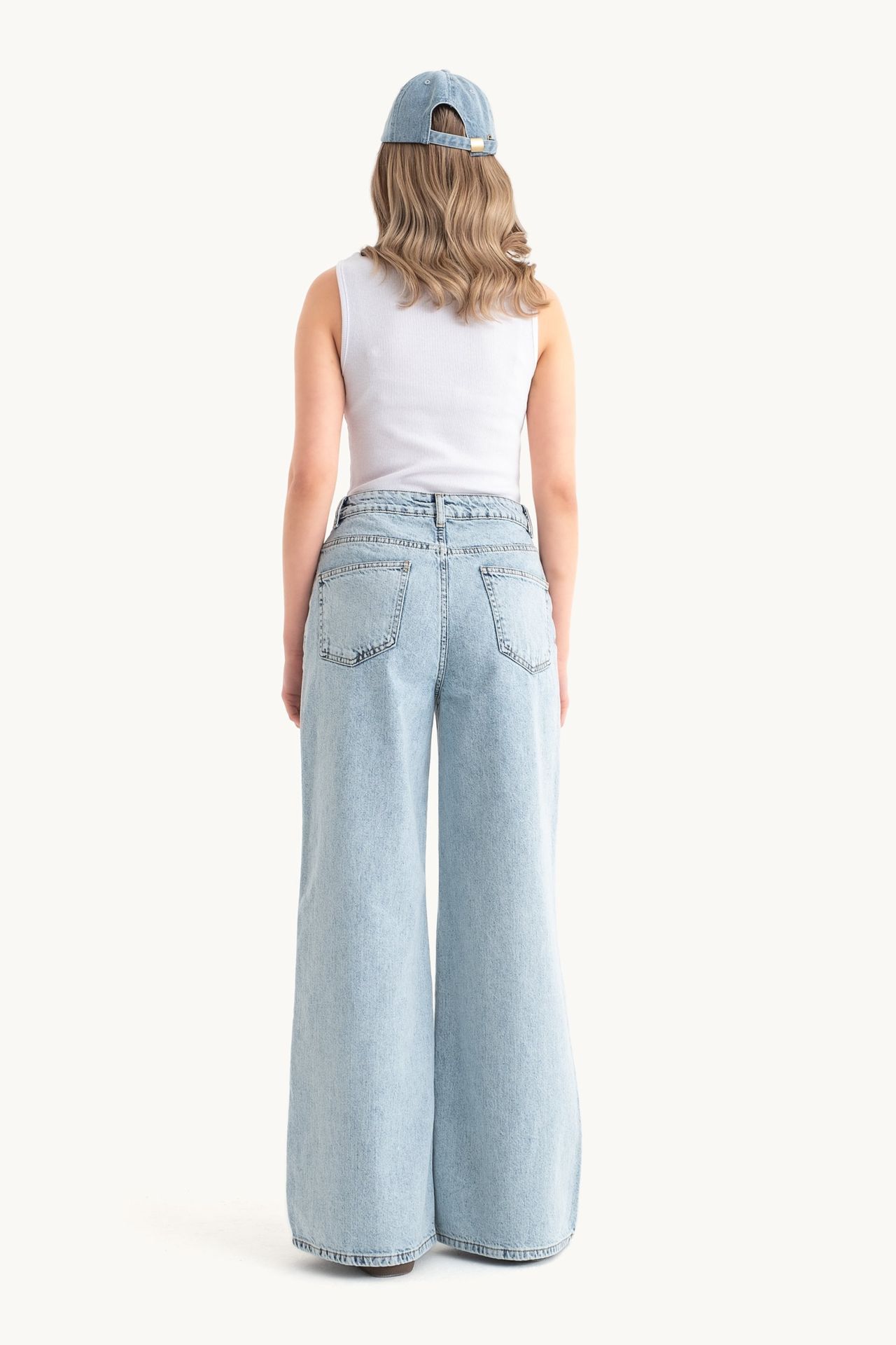 High Waist Super Wide Leg Jeans