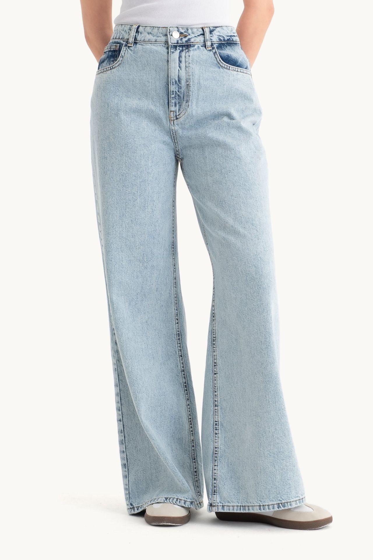 High Waist Super Wide Leg Jeans