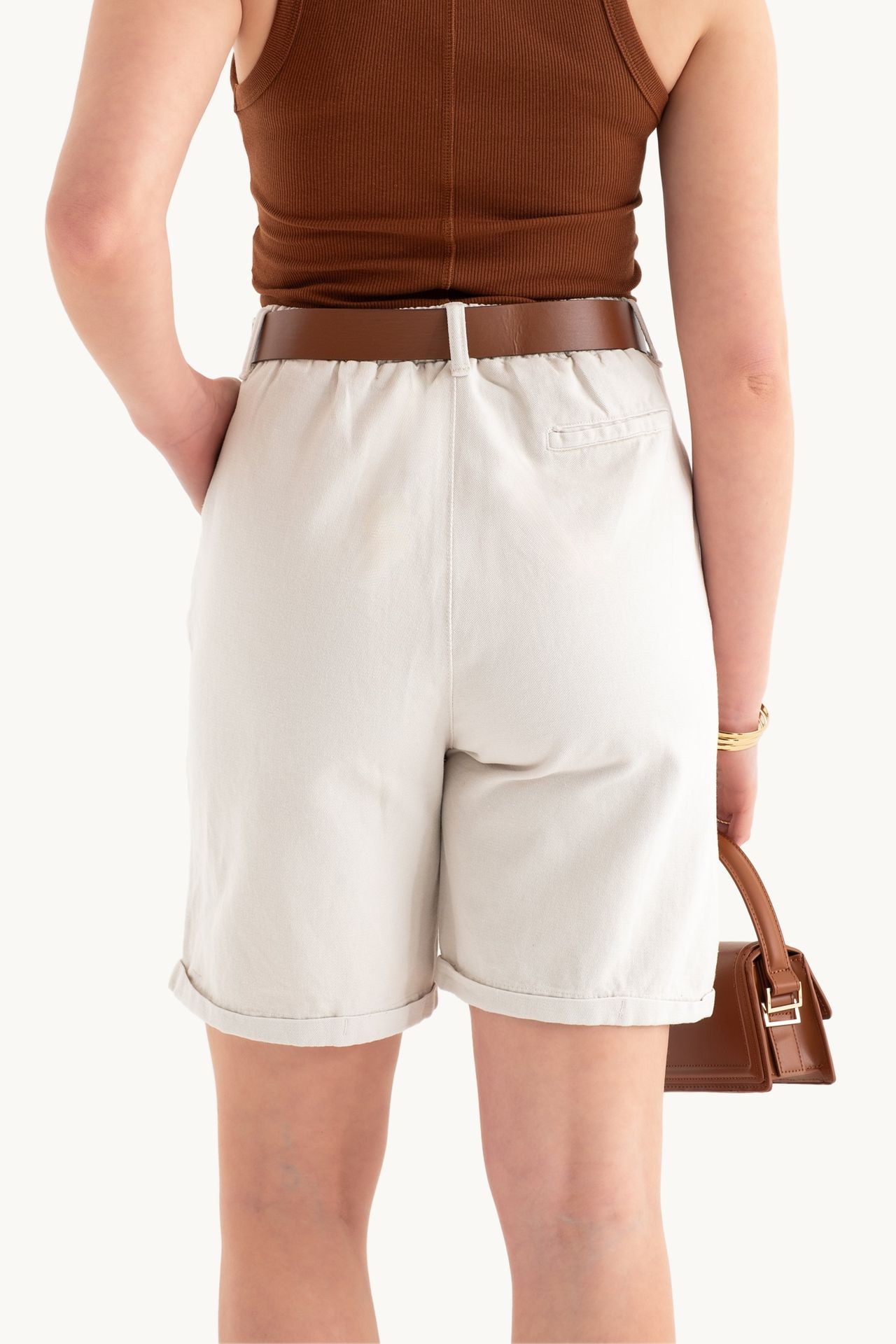 Paperbag Shorts with a Belt