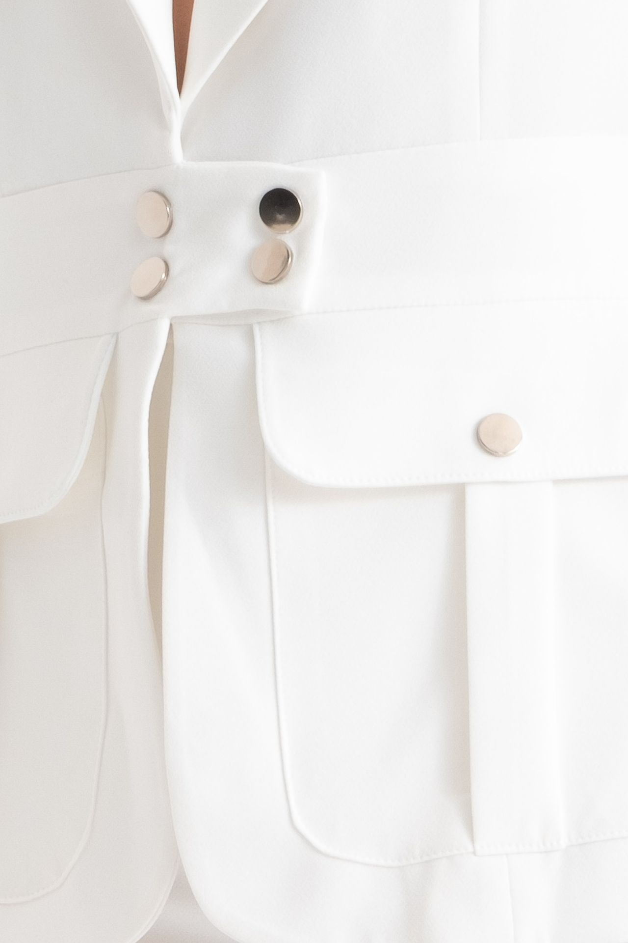 Woven High Waist Flare Trousers