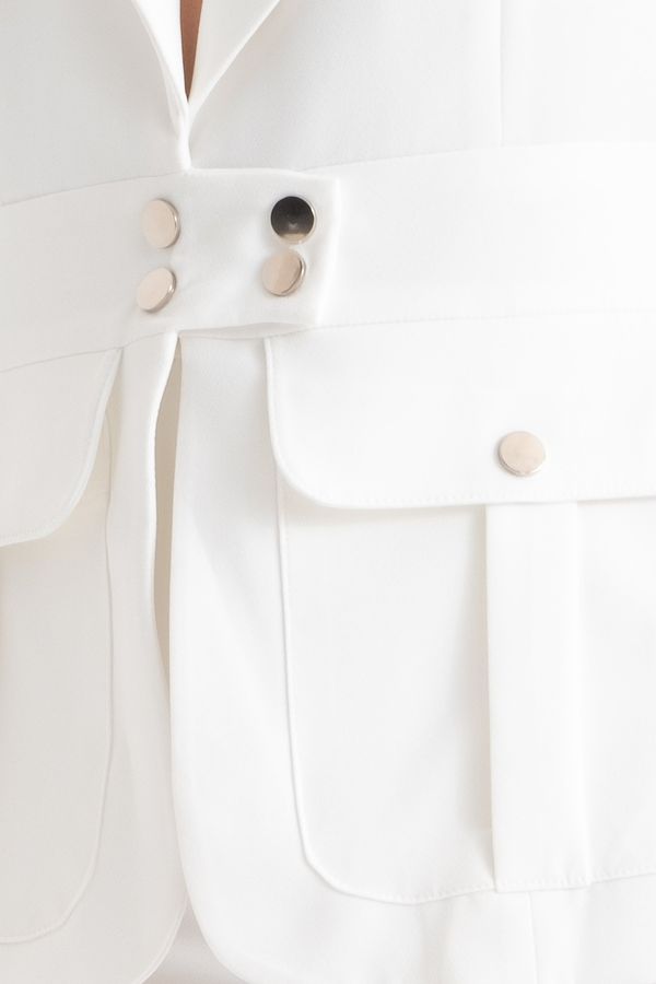 Woven High Waist Flare Trousers 5