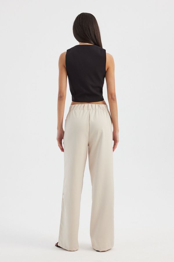 High Waist Pleated Wide Leg Trousers 4