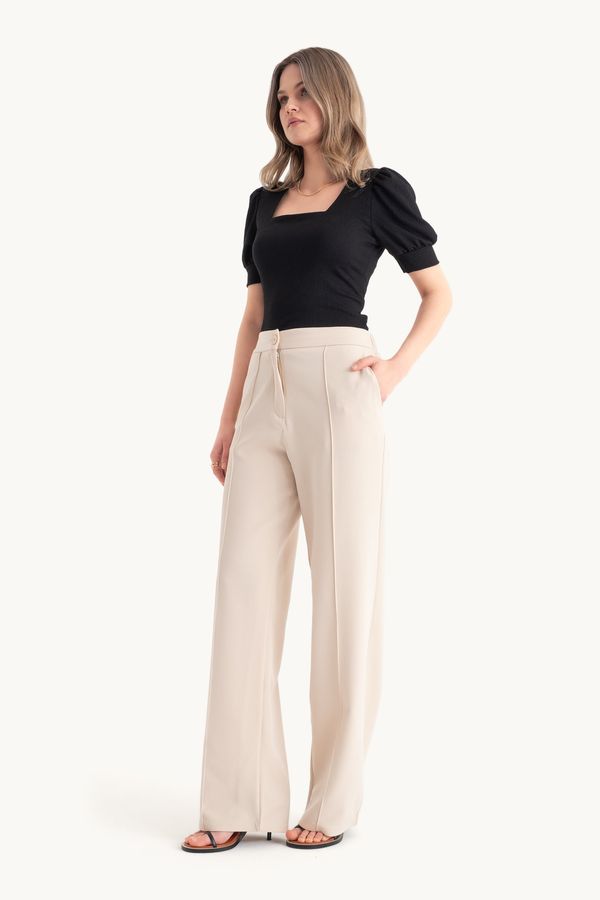 High Waist Wide Leg Trousers 4