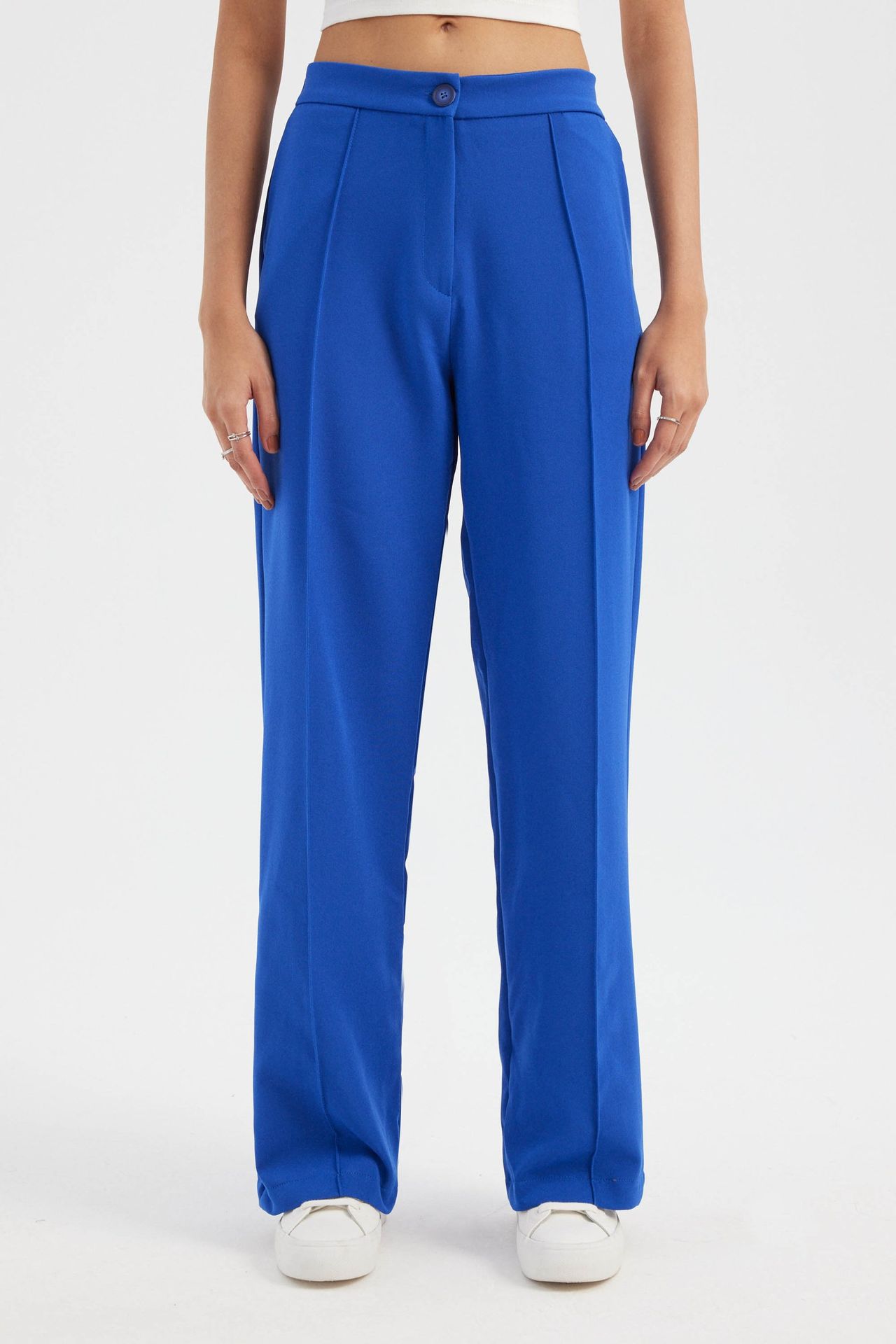 High Waist Wide Leg Trousers