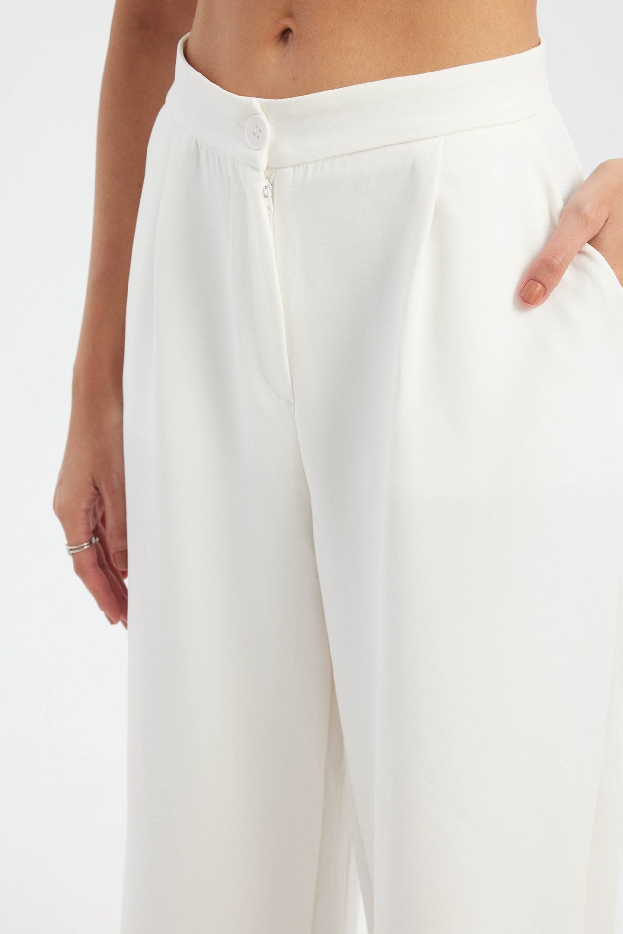 High Waist Wide Leg Trousers