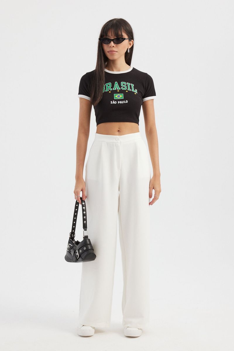 High Waist Wide Leg Trousers 1