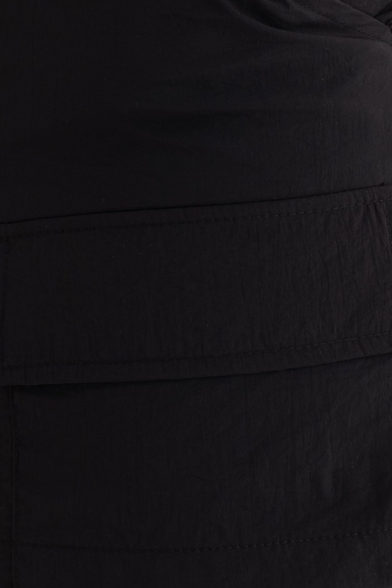 High Waist Parachute Mini Skirt with a Pocket detail