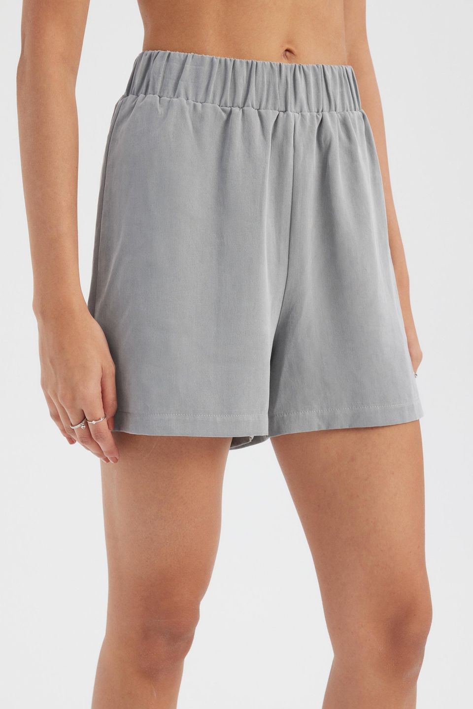 Elastic Waist Casual Shorts