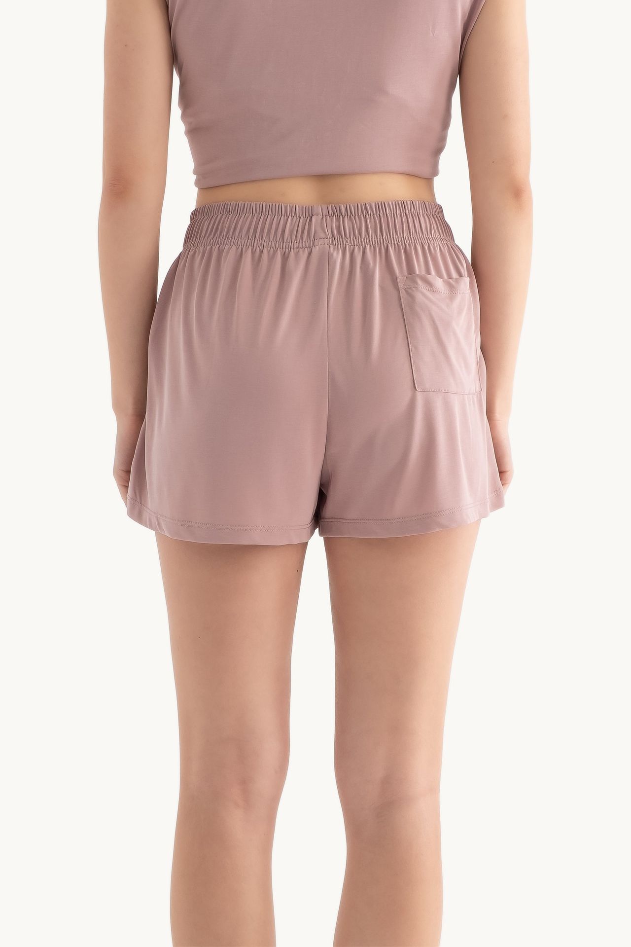 Mid Rise Drawstring Basic Shorts