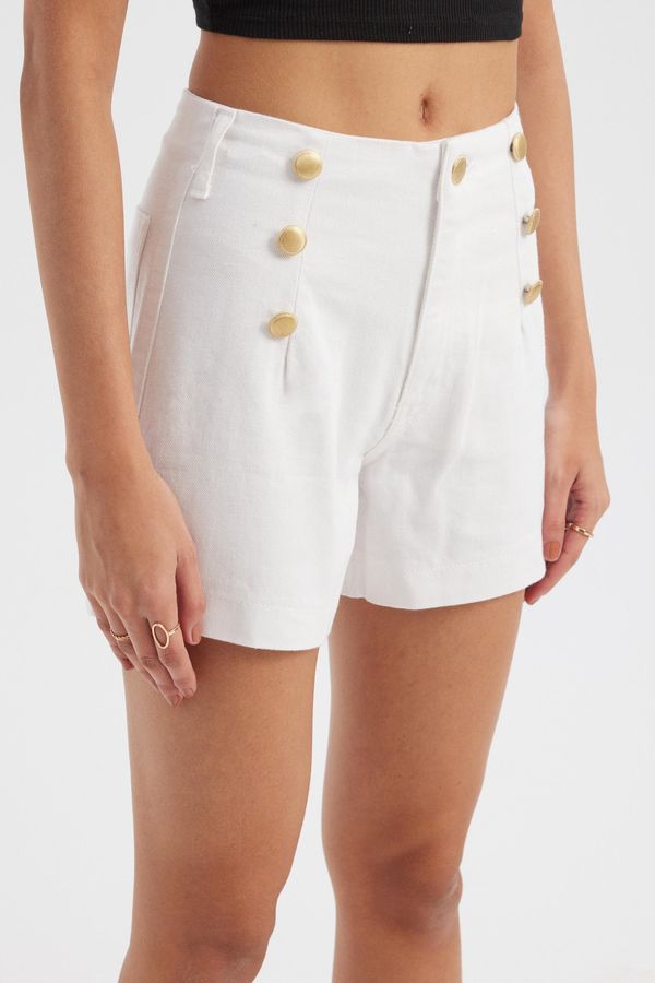 Denim High Waist Shorts 3