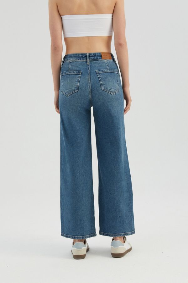 Yüksek Bel Anne Kesimi Jean 5