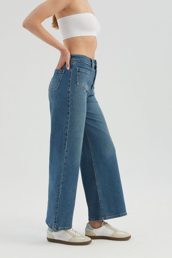 Yüksek Bel Anne Kesimi Jean 3