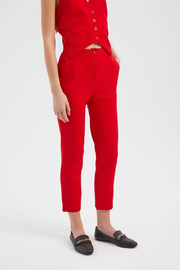 Yüksek Bel Slim Fit Pantolon 3