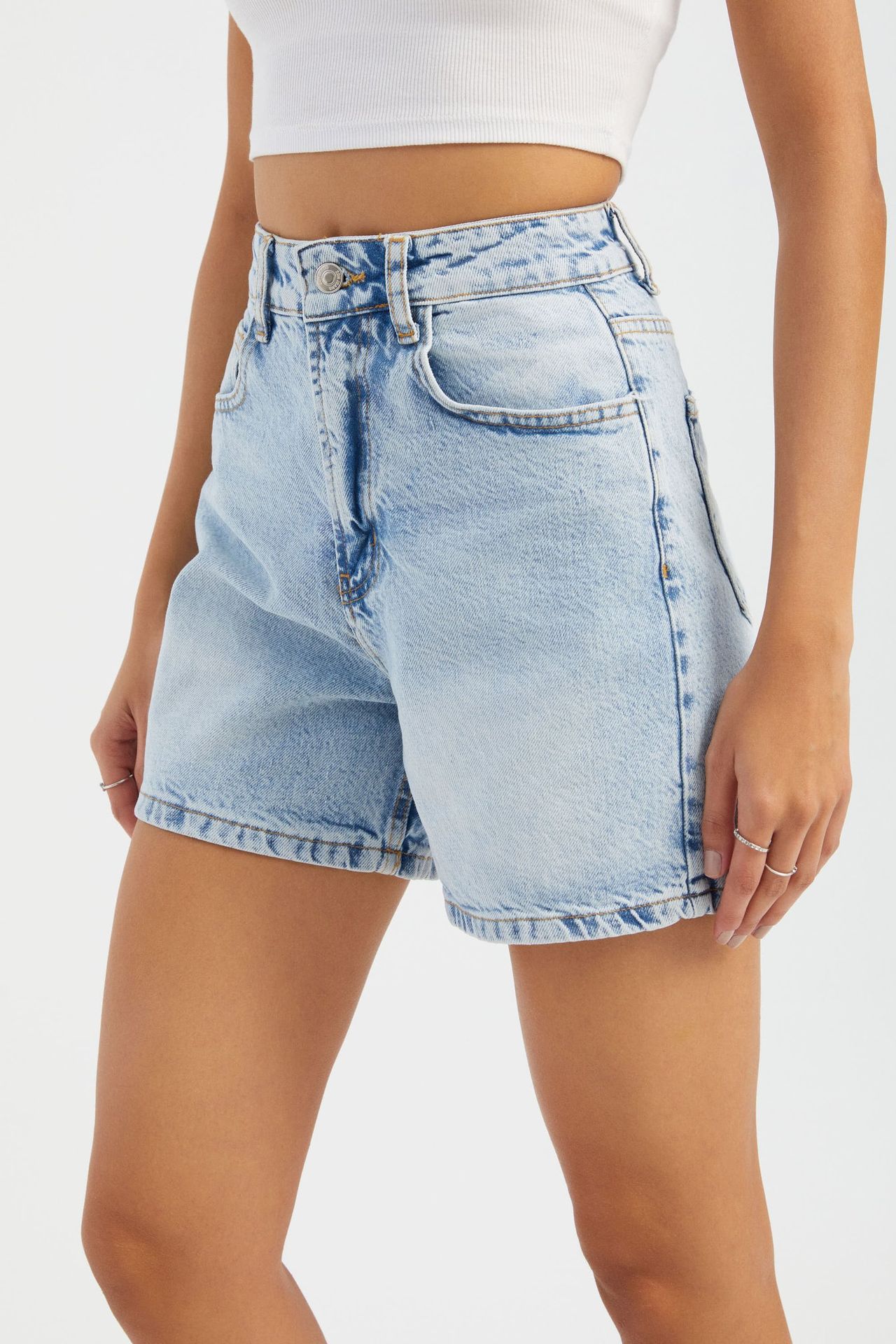 Denim High Waist Shorts