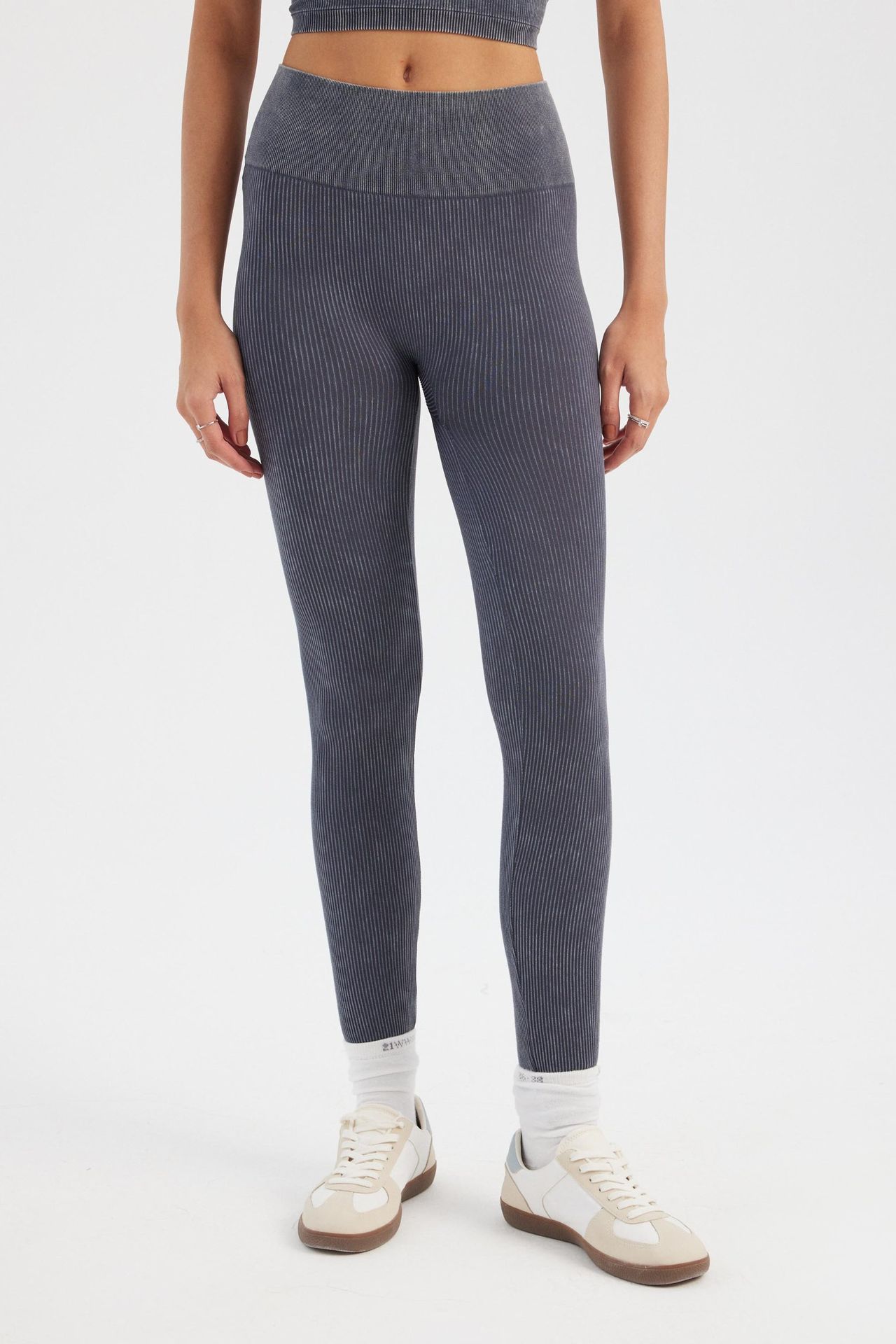 High Waist Ribbed Leggings