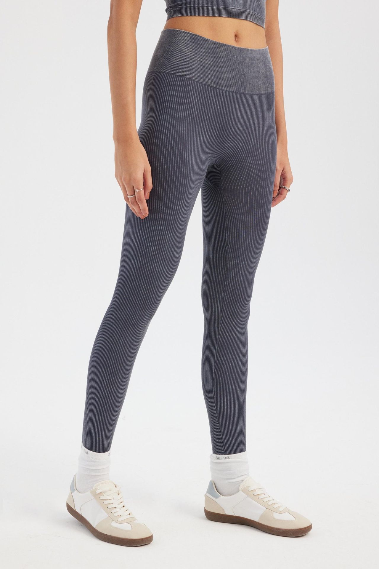 High Waist Ribbed Leggings