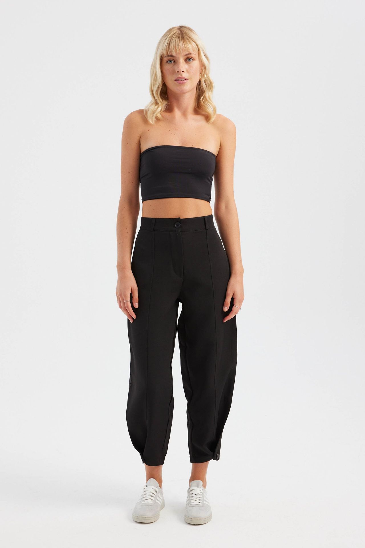 High Waist Carrot fit Trousers